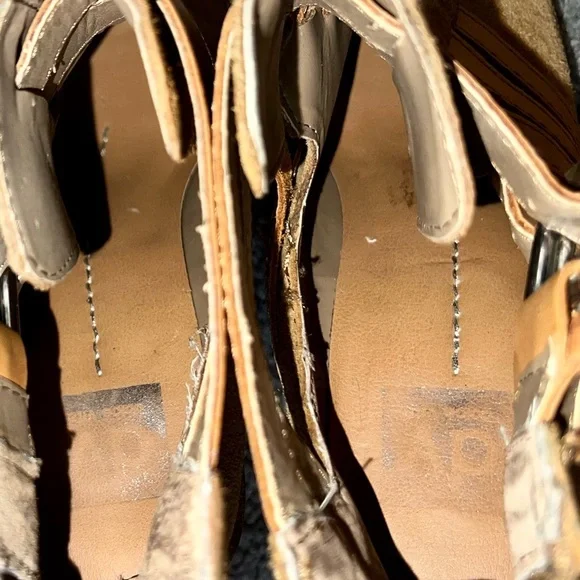 Dolce Vita Size 8 1/2 Leather Cognac Booties - Picture 13 of 16